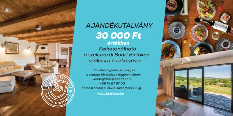 AJÁNDÉKUTALVÁNY - 30 000 Ft