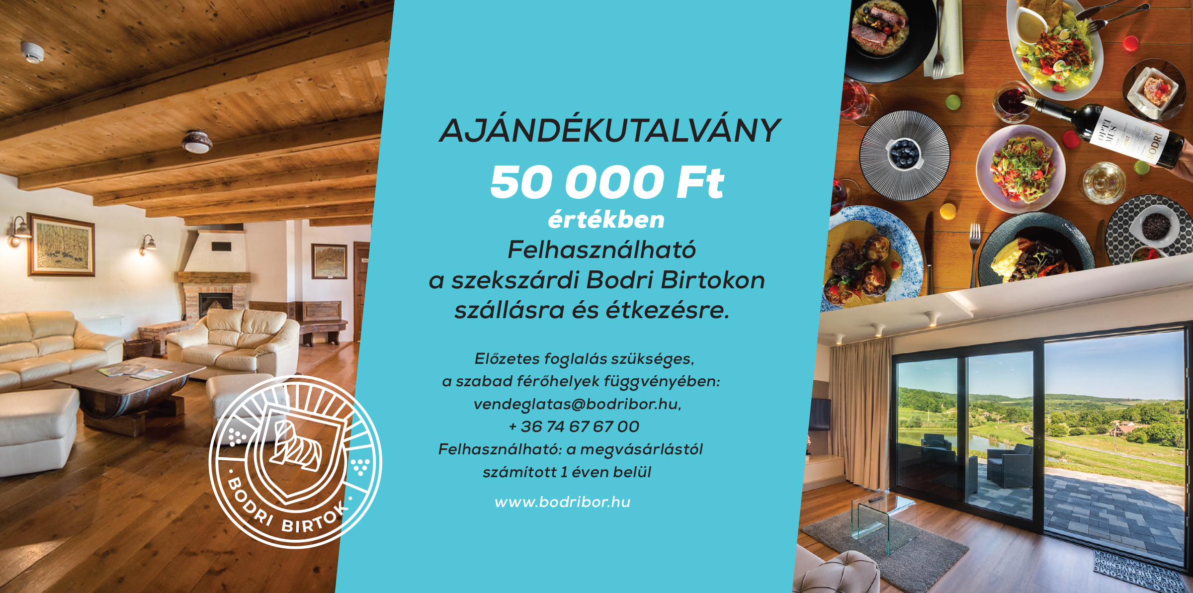 AJÁNDÉKUTALVÁNY - 50 000 Ft