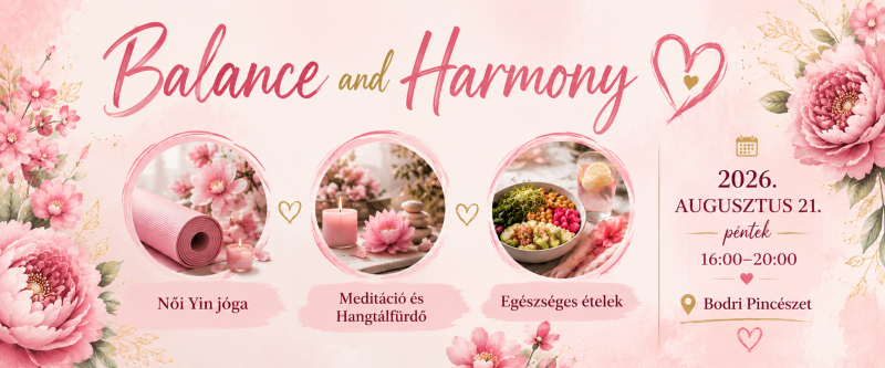 Balance & Harmony – Női délután 08.21.